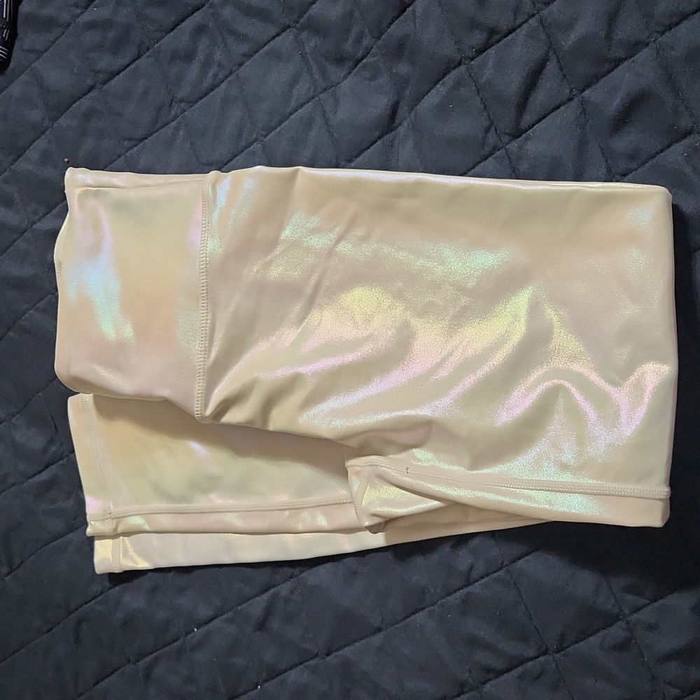 Zyia Metallic leggings Sz 4